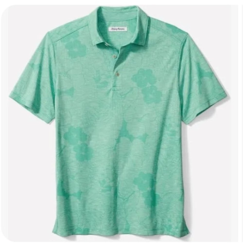NWT Tommy Bahama Men's Miramar Blooms Polo Shirt XXL